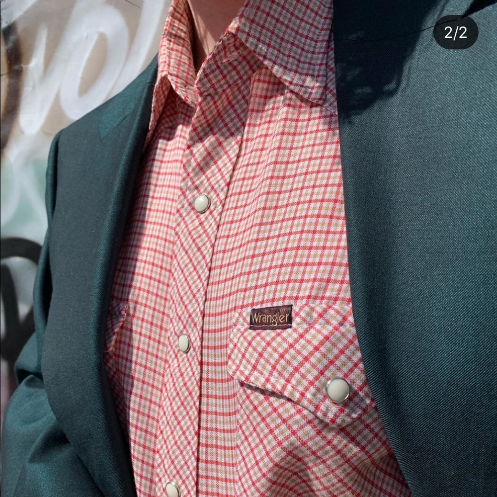 70s Wrangler Snap up Flannel